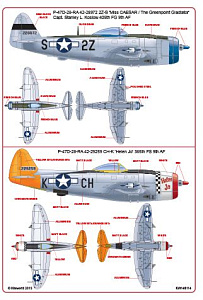 Декаль 1/48 Republic P-47D-28-RA Thunderbolt (Kits-World)
