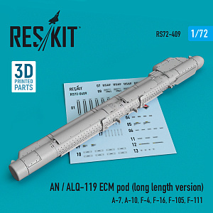 Дополнения из смолы 1/72 AN / ALQ-119 ECM pod (long length version) (ResKit)