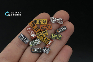 Автомобильные номера США, средний запад, 1940-1950 (для всех моделей) (на метал. основании)