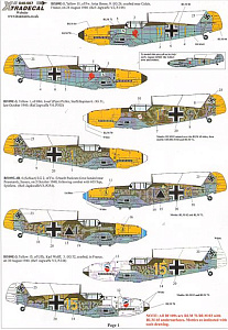 Декаль 1/48 Battle of Britain Luftwaffe (8) (Xtradecal)