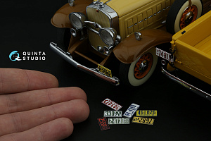 Автомобильные номера США, средний запад, 1910-1940 (для всех моделей) (на метал. основании)