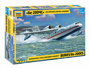 Сборная модель 1/144 Российский самолет-амфибия Бе-200 (Zvezda)