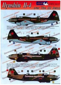 Декаль 1/72 Ilyushin Il-4 (2) White 48 and white 44 (AML)