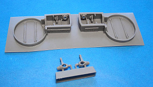 Дополнения из смолы 1/48 Ниши шасси Spitfire VIII/IXc (для модели Hasegawa) (Vector)