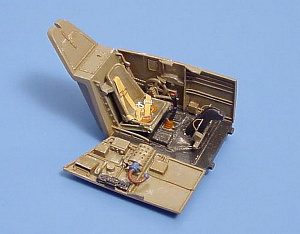 Дополнения из смолы 1/48 Кабина пилота Messerschmitt Bf-109E (для модели Tamiya)