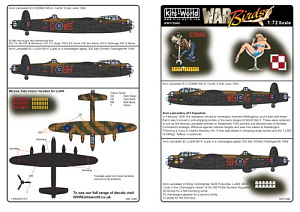 Декаль 1/72 Avro Lancaster B.I/III (Kits-World)