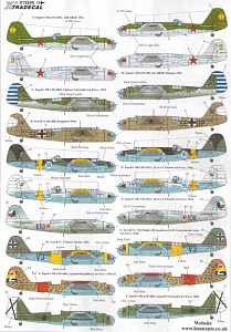 Декаль 1/72 Tupolev SB-2 (10) (Xtradecal)