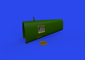Дополнения из смолы 1/48 Messerschmitt Bf-109K-4 radio compartment 3D-Printed (designed to be u