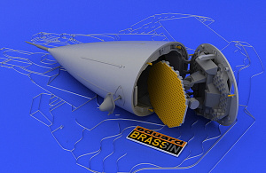 Дополнения из смолы 1/48 General-Dynamics F-16 radar late (для модели Tamiya)