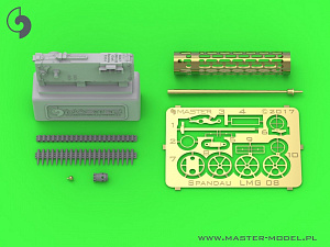 Дополнения из латуни 1/32 Немецкий пулемет Первой мировой войны Spandau LMG 08 (1шт) jacket ver.3