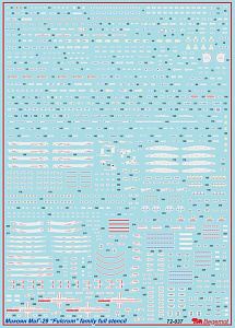 Декаль 1/72 Микоян МиГ-29  технические надписи (Begemot)