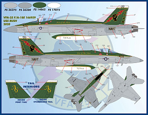 Декаль 1/48 Air Wing All-Stars Super Hornets Part IV (Furball Aero-Design)