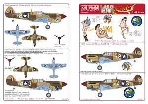 Декаль 1/48 Curtiss P-40's (Kits-World)