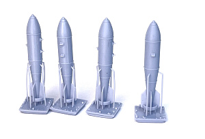 Дополнения из смолы 1/72 Бомбы ФАБ-250M62 (4шт) (Mazhor Models)