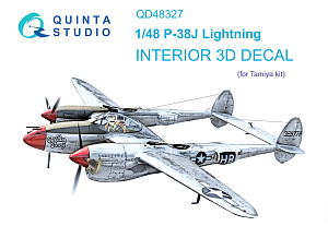 3D Декаль интерьера кабины P-38J (Tamiya)