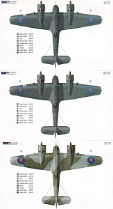 Декаль 1/72 Bristol Beaufighter Mk.IF X7583 (WM-E + WM-T) (AML)