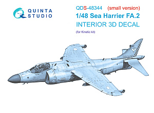 3D Декаль интерьера кабины Sea Harrier FA.2 (Kinetic) (Малая версия)