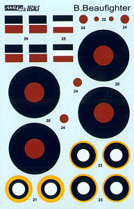 Декаль 1/72 Bristol Beaufighter VIF Part V (AML)
