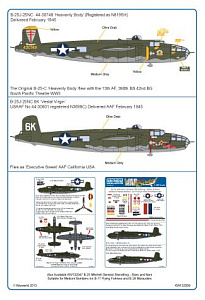 Декаль 1/32 Catch 22 North-American Mitchells B-25J-25NC 44-30748 'Heavenly Body' (Kits-World)