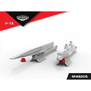 Дополнения из смолы 1/48 Управляемая ракета Р-73 (Temp Models)/МиГ-21, МиГ-23, МиГ-29, МиГ-35, Су-25, Су-30, Су-33, Су-35, Су-34, Су-57, J-10, Як-130, HAL Tejas, Ми-28