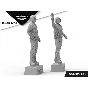 Дополнения из смолы 1/48 Пилоты ВКС РФ (СВО).ПСО НАЗ-ИР НАБОР №14-3 (Temp Models)