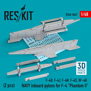 Дополнения из смолы 1/48 NAVY inboard pylons for McDonnell F-4 Phantom (2 pcs) (ResKit)