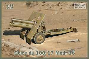 Сборная модель 1/35 Obice da 100/17 Mod. 16 (Italian version of Skoda 100mm Howitzer) (IBG Models)