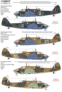 Декаль 1/48 Bristol Beaufort Mk.I/IA Collection Pt1 (9) (Xtradecal)