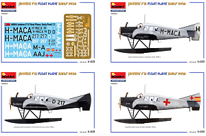 Сборная модель 1/48 Junkers F13 Float Plane Early (3x camo) (MiniArt)
