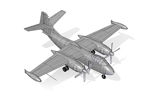 Сборная модель 1/72 North-American AJ-1 Savage (Roden)