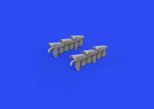 Дополнения из смолы 1/72 Выхлопные патрубки Supermarine Spitfire Mk.Vc (для модели Airfix)