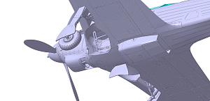 Сборная модель 1/48 Предзаказ Квинта на сборную модель Як-7Б Поздний (Звезда)