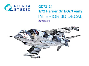 3D Декаль интерьера кабины Harrier Gr.1/Gr.3 ранний (Airfix)