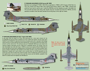 Декаль 1/32 Lockheed F-104S/ASA Italian Starfighter's [F-104G] (Zotz)