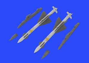 Дополнения из смолы 1/48 Ракеты Р-23Р для МиГ-23 (для модели Eduard/Trumpeter)/ МиГ-23