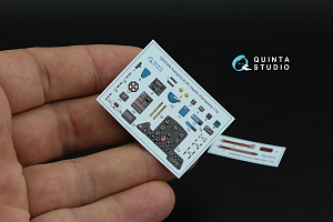 3D Декаль интерьера кабины Nakajima Ki-84 Hayate (Hasegawa)