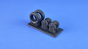 Дополнения из смолы 1/32 Колёса для F4U Corsair / F6F Hellcat NAVY wheels set (KepModels)