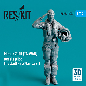 Дополнения из смолы 1/72 Dassault-Mirage 2000B/2000D/2000N (TAIWAN) female pilot (type1) (ResKit)