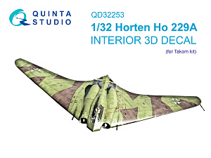 3D Декаль интерьера кабины Horten Ho 229A (Takom)