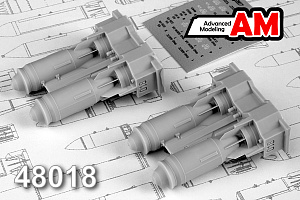 Дополнения из смолы 1/48 ФАБ-500М-54 фугасная авиабомба калибра 500 кг (Advanced Modeling)