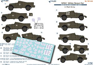 Декаль 1/72 M3A1 «Scout» - in Red Army (Colibri Decals)