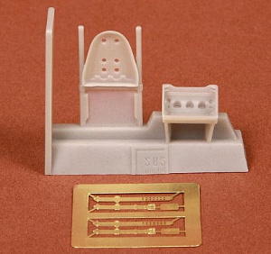 Дополнения из смолы 1/48 Ki-43 Hayabusa (Oscar) Seat (2 pcs.)