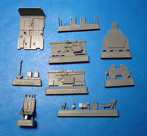 Дополнения из смолы 1/48 P-47N кабина пилота (Academy) (Vector)