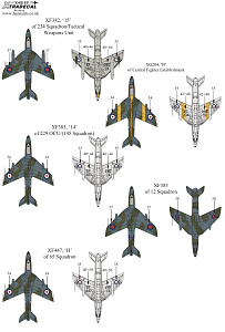 Декаль 1/48 Hawker Hunter F Mk.6 (8) (Xtradecal)