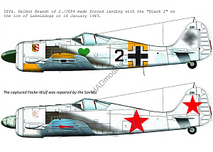 Декаль 1/72 Focke Wulf Fw 190 A-4 (2x camo) (HAD)