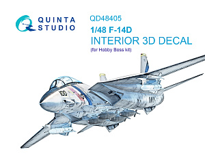 3D Декаль интерьера кабины F-14D (Hobby Boss)