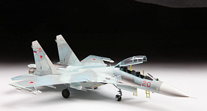 Сборная модель 1/72 Российский учебно-боевой самолет "Су-27УБ" (Zvezda)