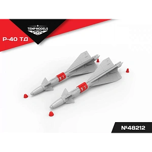 Дополнения из смолы 1/48 Управляемая ракета Р-40 ТД (Temp Models)/ МиГ-25, МиГ-31