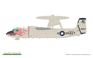 Сборная модель 1/72 E-2C Hawkeye (Eyes of the Fleet/The Limited edition kit) (Eduard kits)