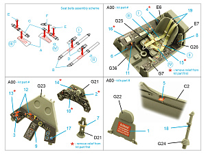 3D Декаль интерьера кабины FW 190A-6 (Border Model)